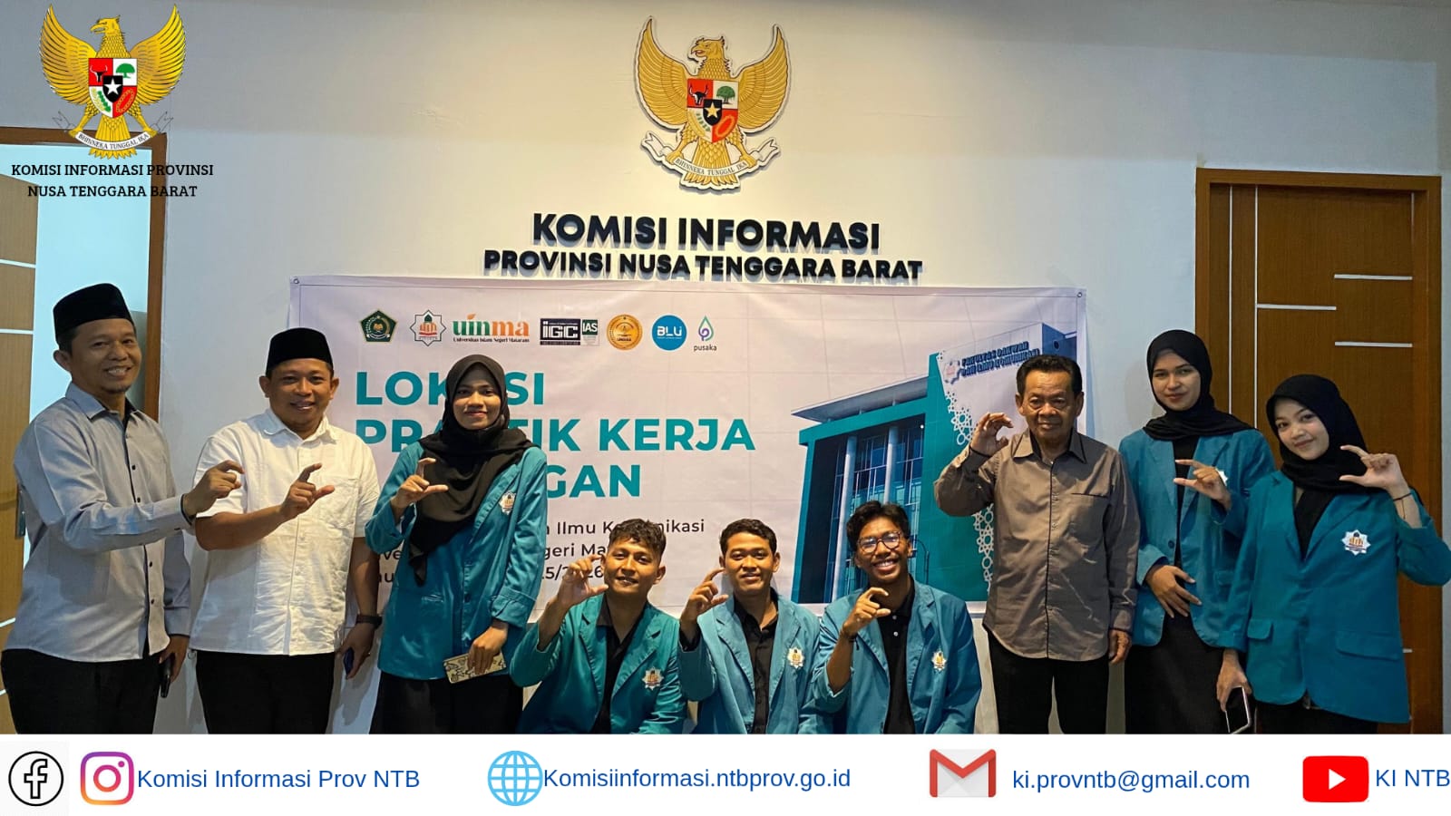 KI NTB Terima Mahasiswa UIN Mataram untuk PKL Dua Bulan