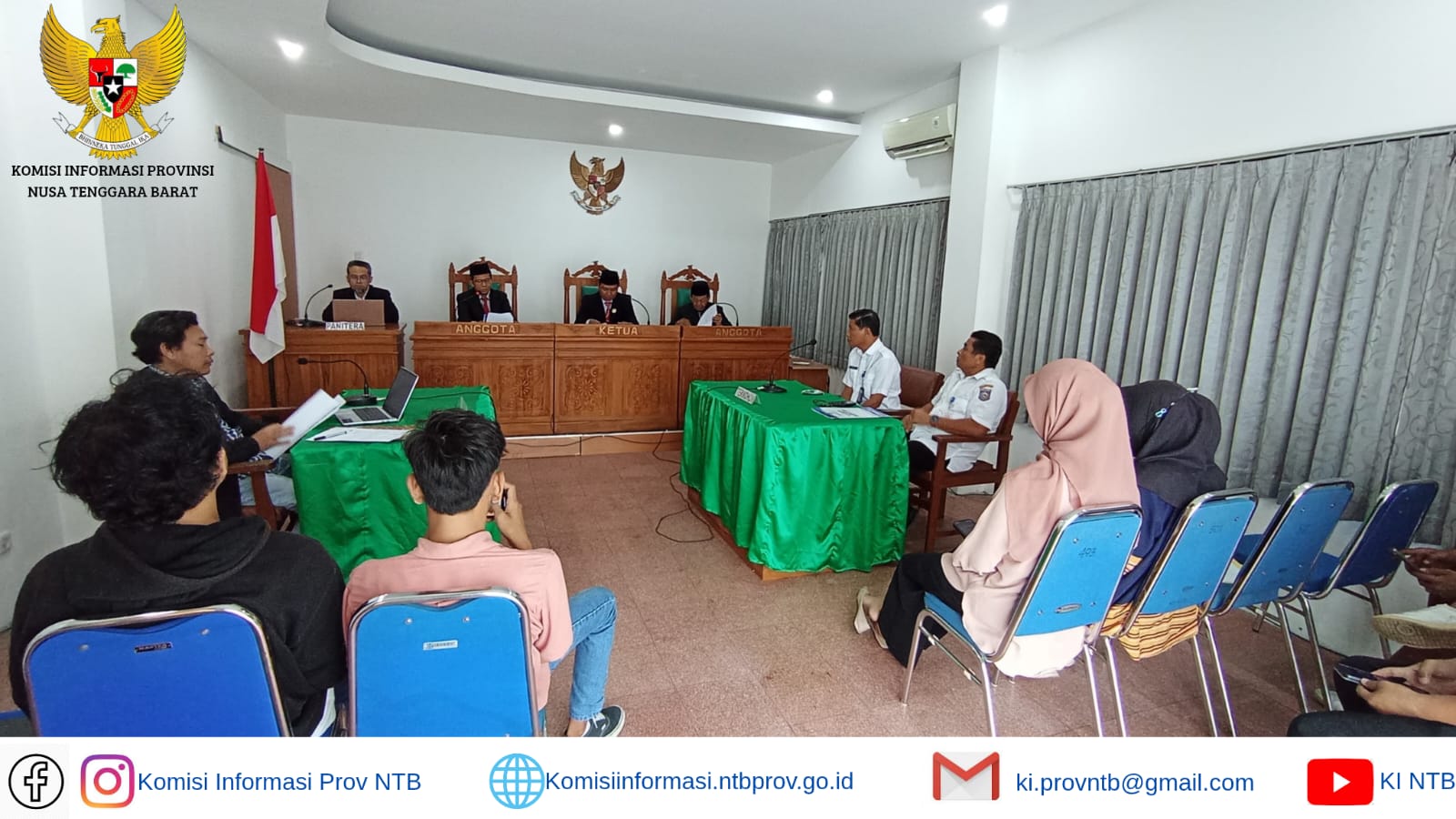 Sidang Perdana Sengketa Informasi antara LAUK dan BAPPENDA NTB Berakhir Damai