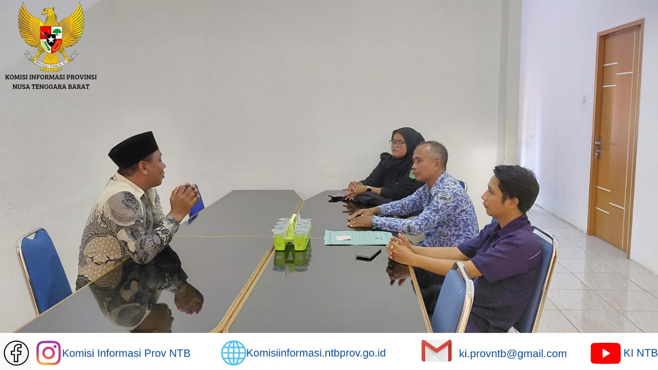 Kunjungan Diskominfo Lombok Utara ke Komisi Informasi NTB
