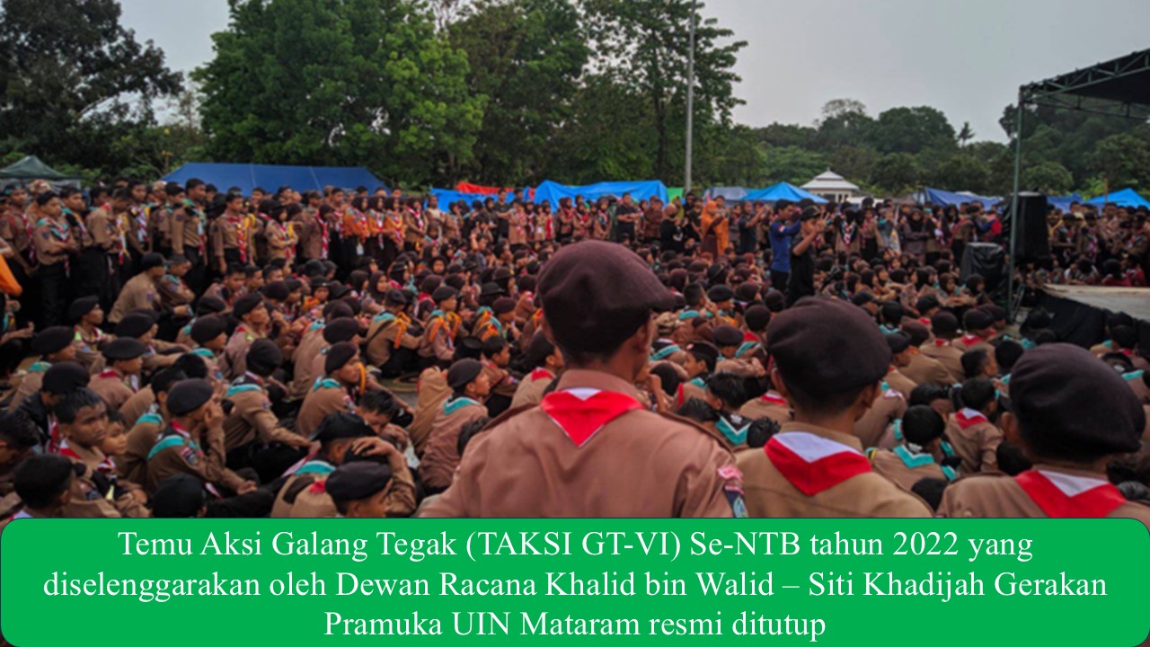 TAKSI GT VI se-NTB: Ikhtiar Racana UIN Mataram untuk Mengembangkan Pramuka