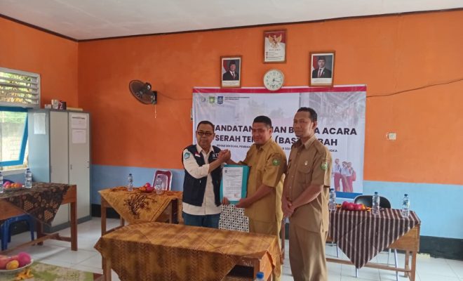 Disnakertrans NTB Fasilitasi Penyediaan Sanitasi Sektor Pendidikan di Kawasan Transmigrasi Labangka